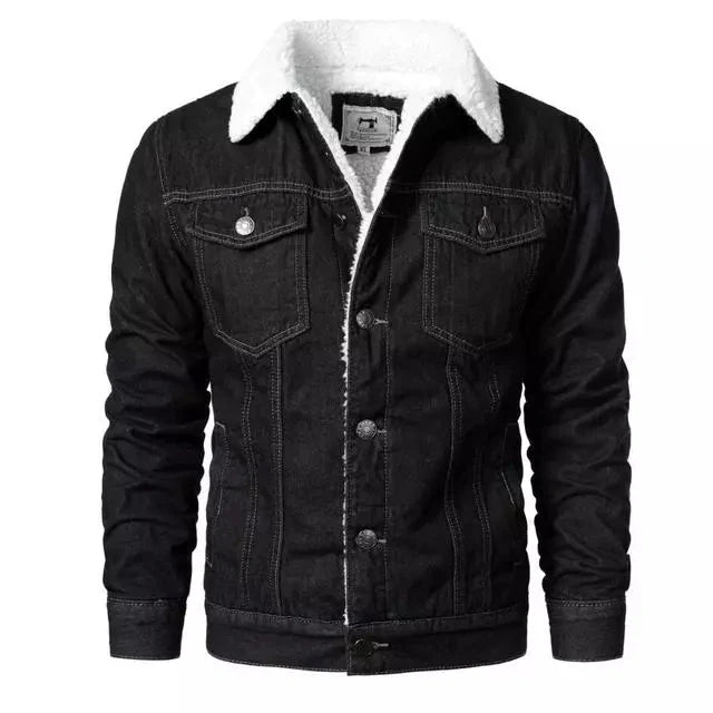 Jaqueta Masculina Jeans Com Lã