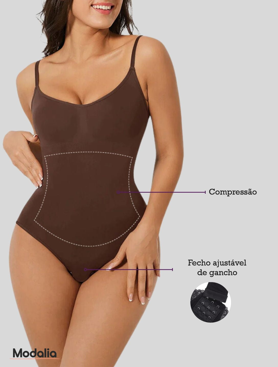 BODY MODELADOR SLIM CONTROL ( COMPRE 1 LEVE 2 )