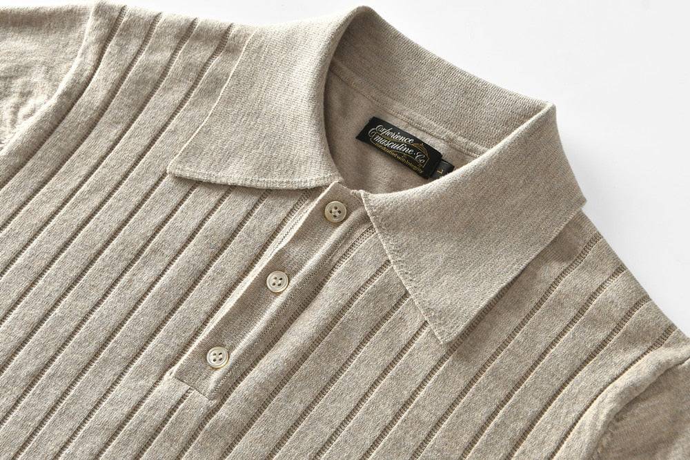 Camisa Polo em Textura