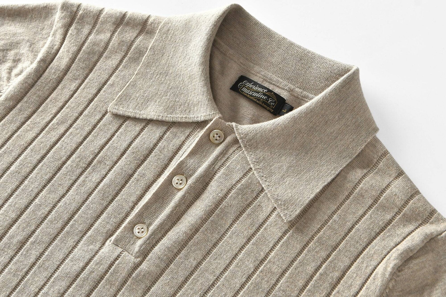 Camisa Polo em Textura