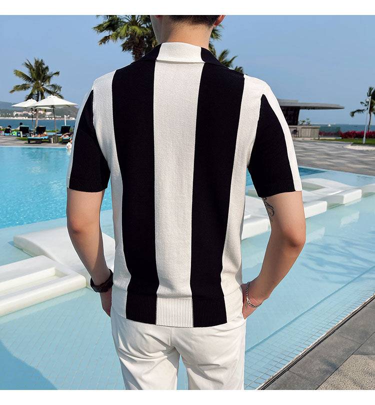 AntoniosClothing Italy T-Shirt de Verão do Cavalheiro