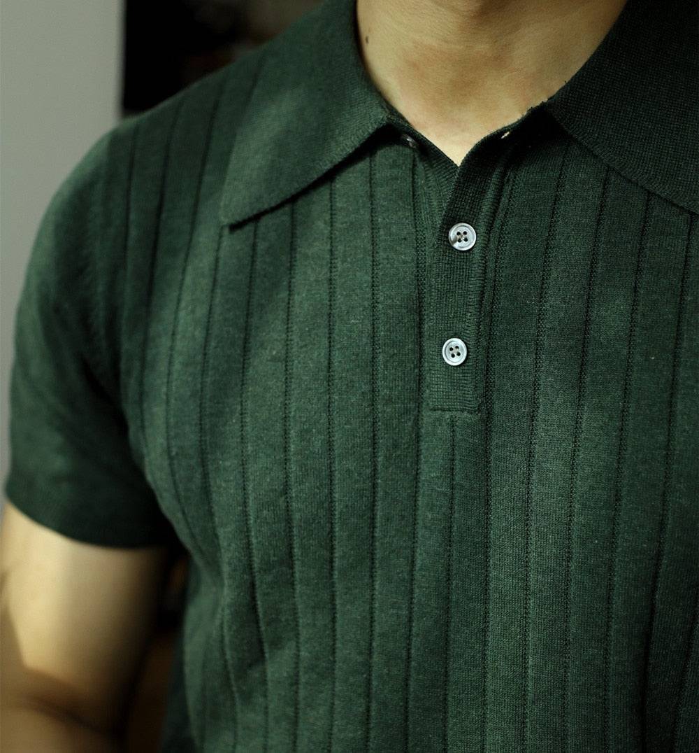 Camisa Polo em Textura