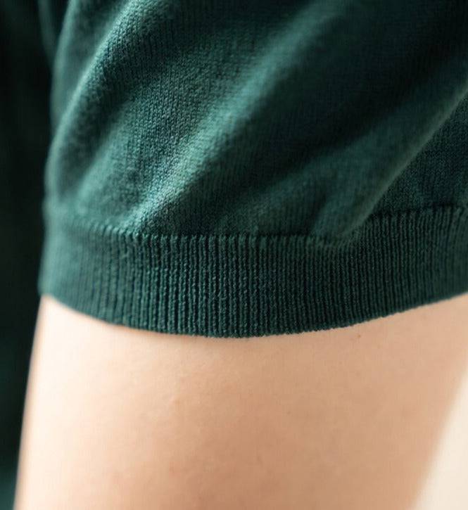 Camisa Polo Listrada Retrô de Algodão