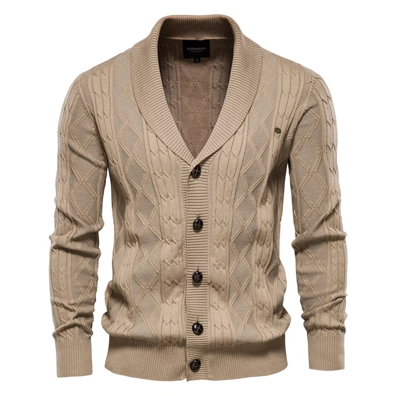 Cardigan Tricot em Lã Detalhada