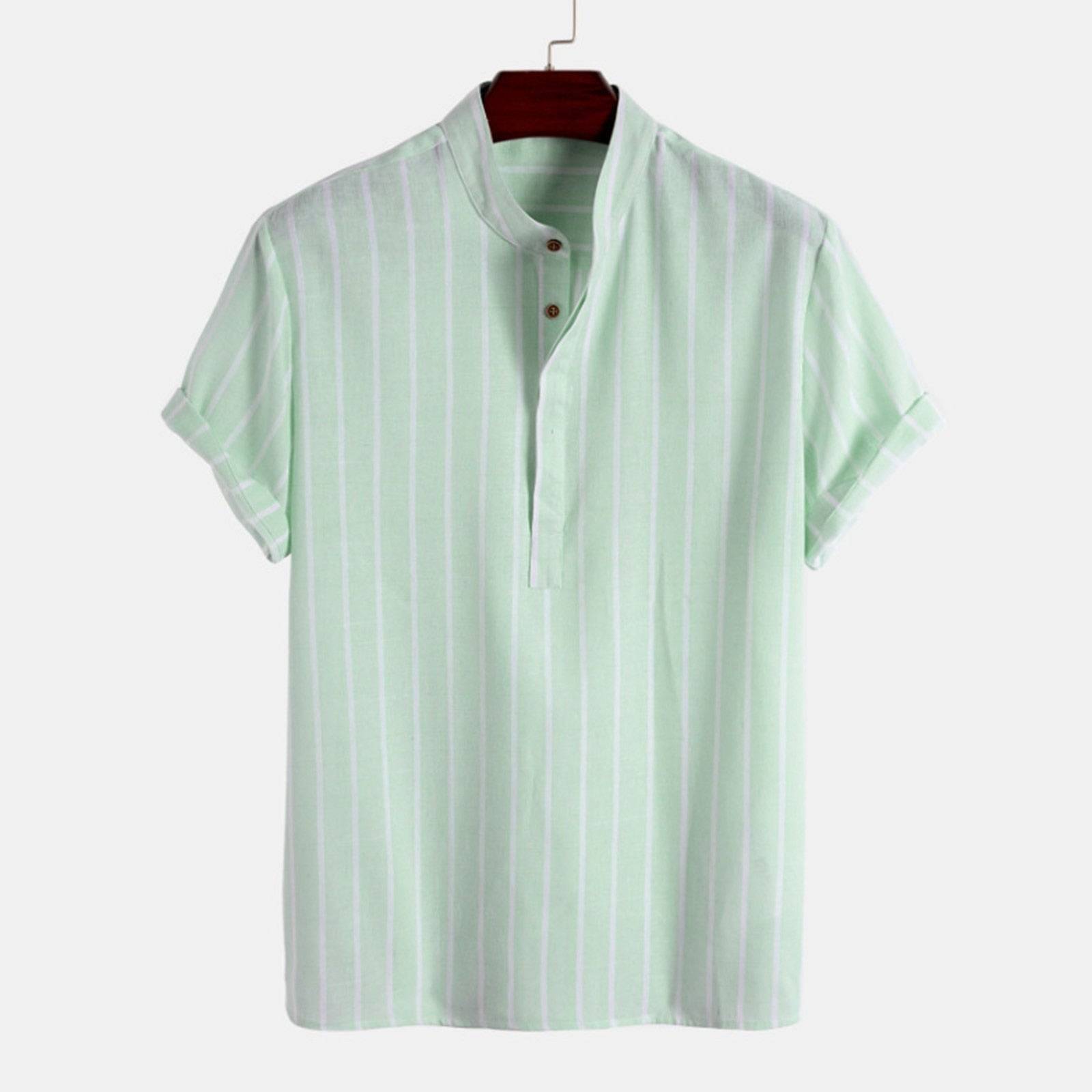 Camisa Maurice em algodão e linho