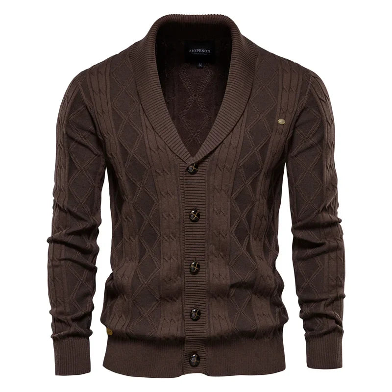 Cardigan Tricot em Lã Detalhada