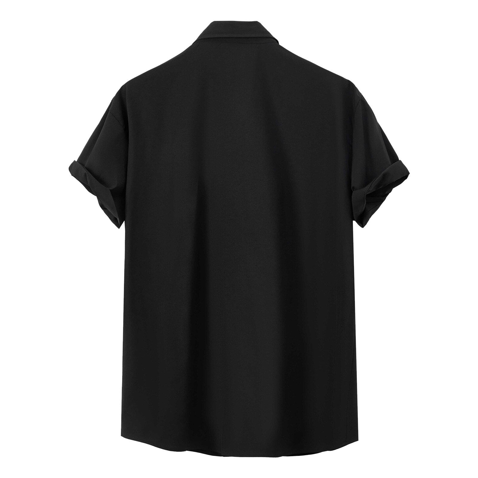 Camisa de manga curta de Verão sólida
