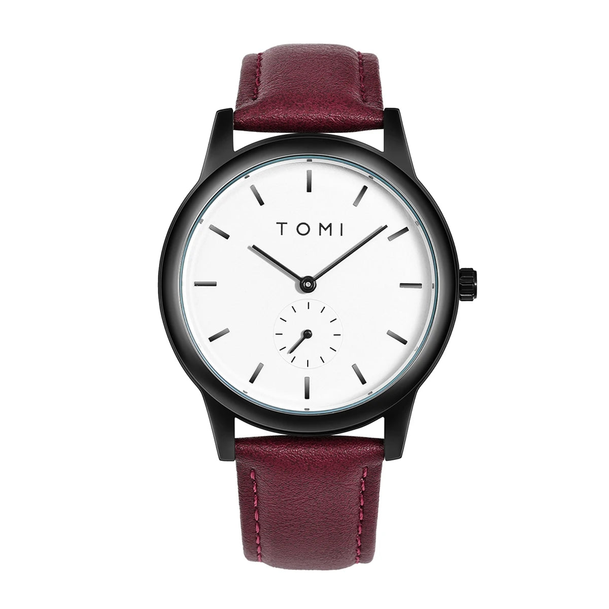 TOMI Fashion Men's Two Pin Half Belt Watch Casual and Minimalist Men's Quartz Watch