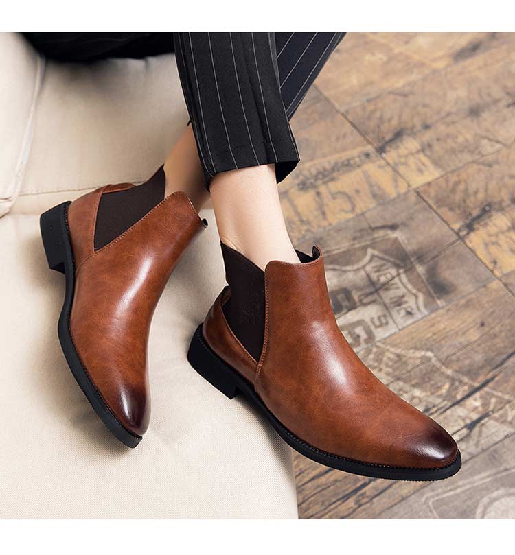 Bota Masculina em Couro - Chelsea