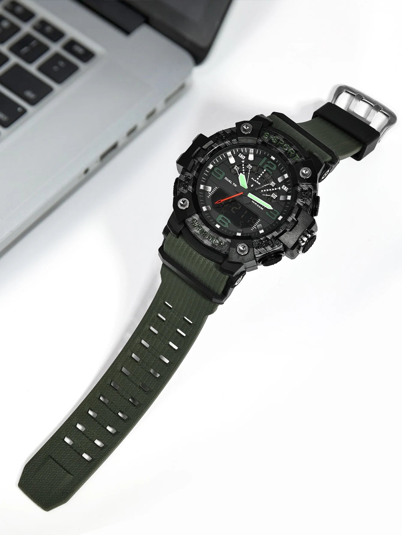 TOMI Men's LED Waterproof Digital Watch Men's Fitness Electronic Watch Multi functional Military Sports Watch Children's Gift