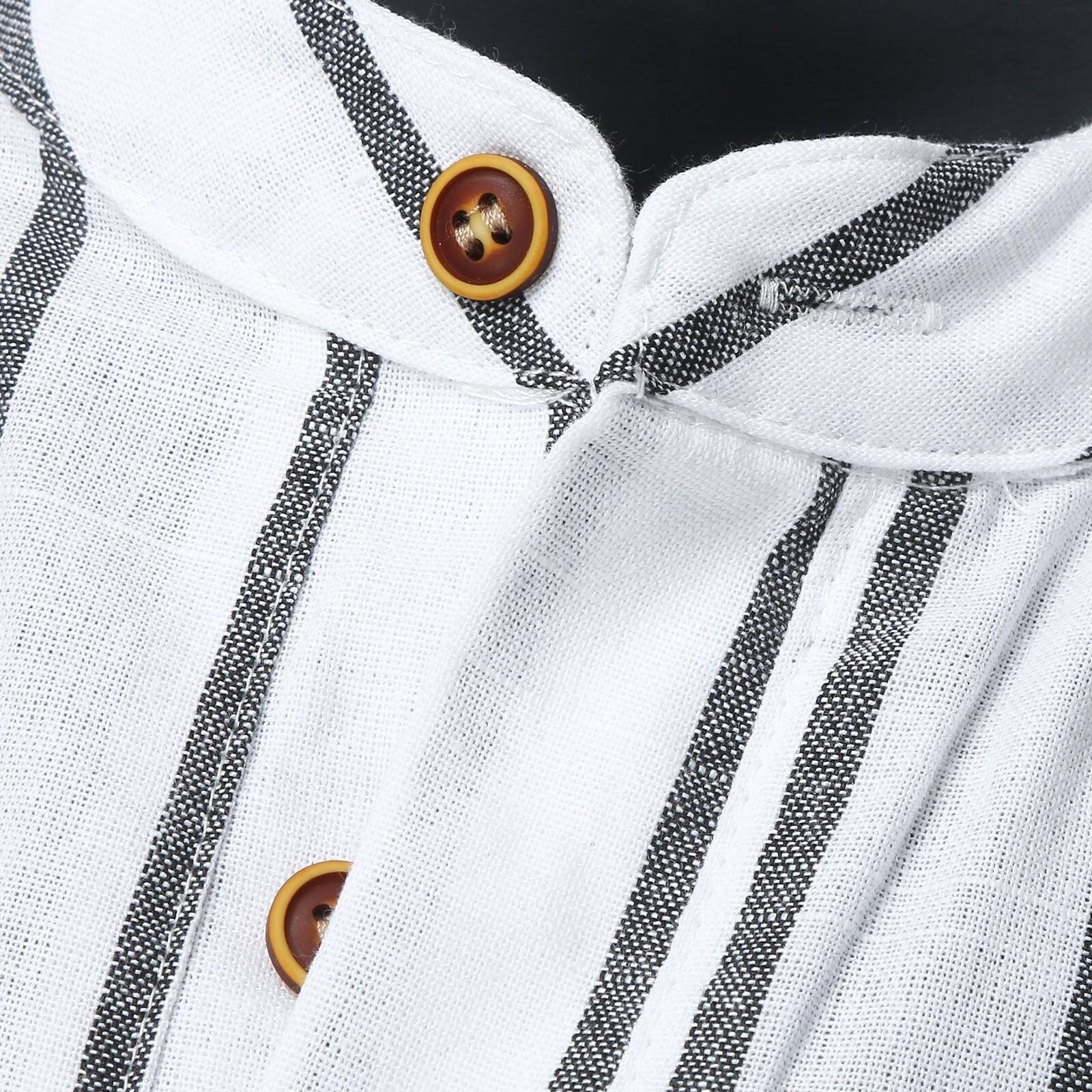 Camisa Maurice em algodão e linho