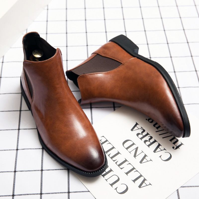 Bota Masculina em Couro - Chelsea