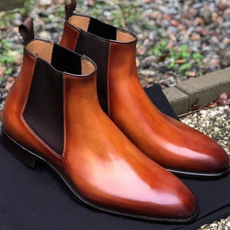 Bota Masculina em Couro - Chelsea