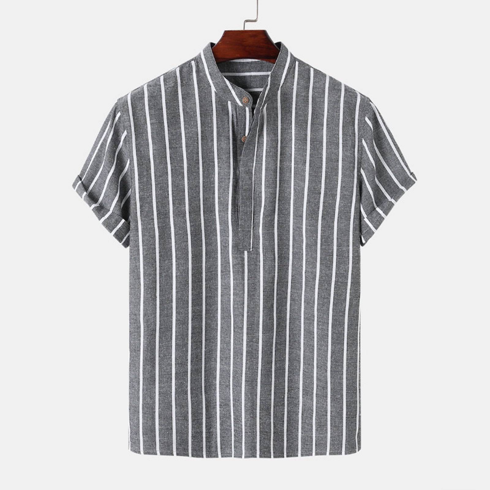 Camisa Maurice em algodão e linho
