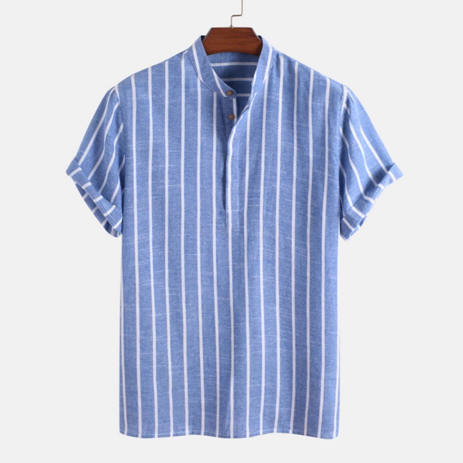 Camisa Maurice em algodão e linho