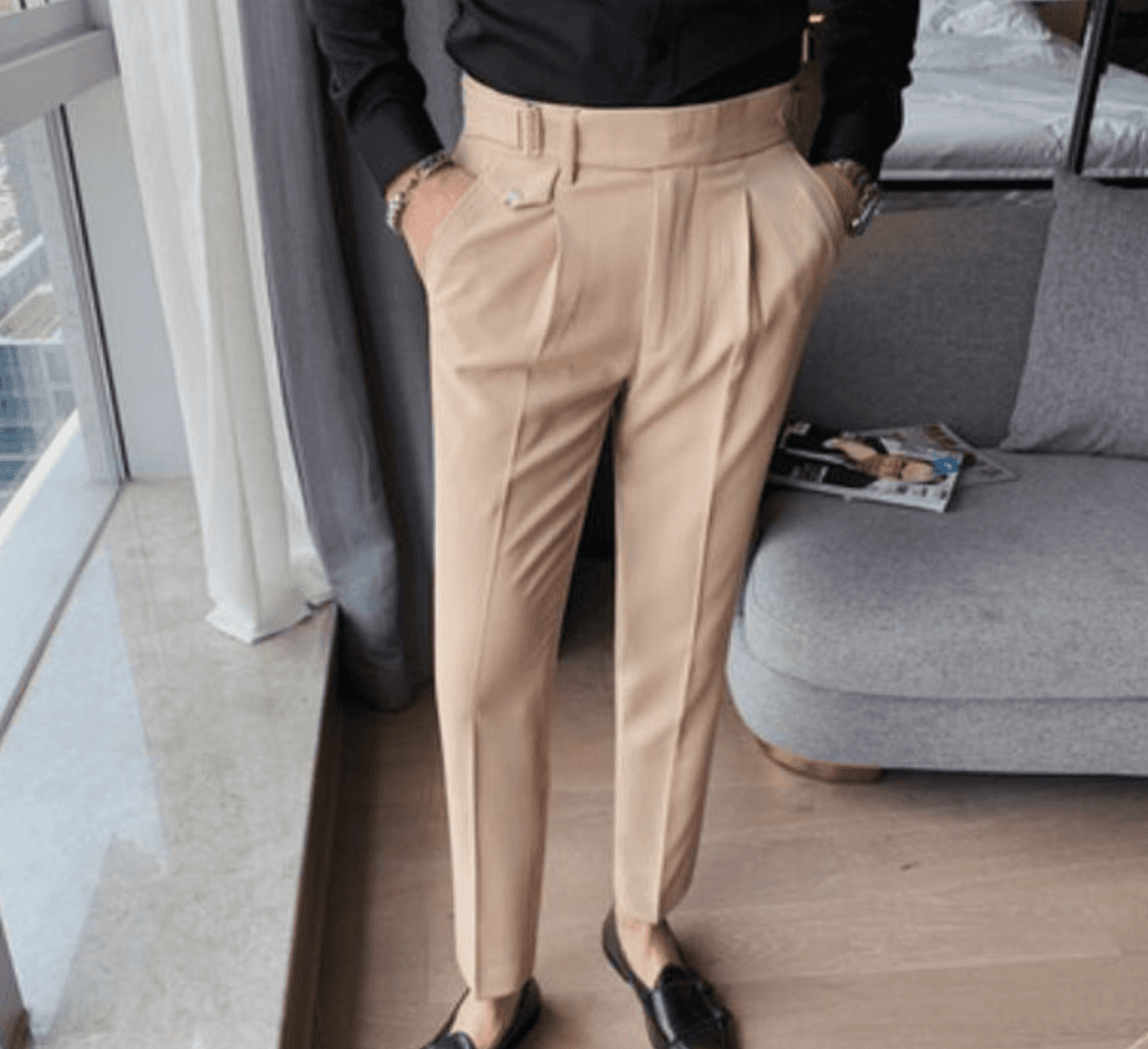 Calça elegante vintage de Antoniosclothing