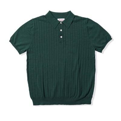 Camisa Polo Listrada Retrô de Algodão