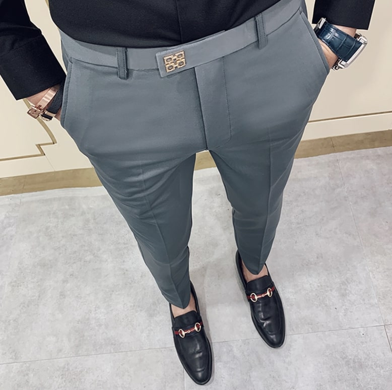 Calças Antonios Gray Casual Outfit Pants