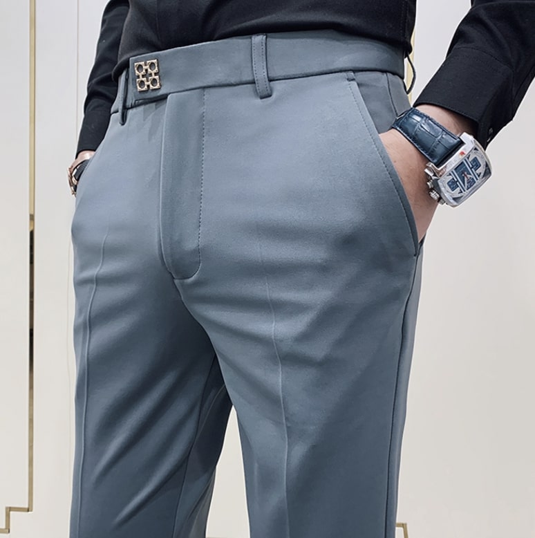 Calças Antonios Gray Casual Outfit Pants