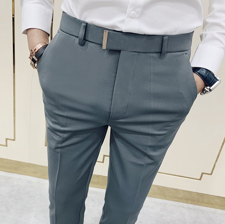 Calças Antonios Gray Casual Outfit Pants