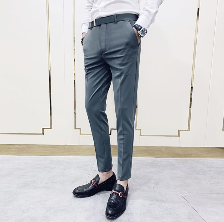 Calças Antonios Gray Casual Outfit Pants