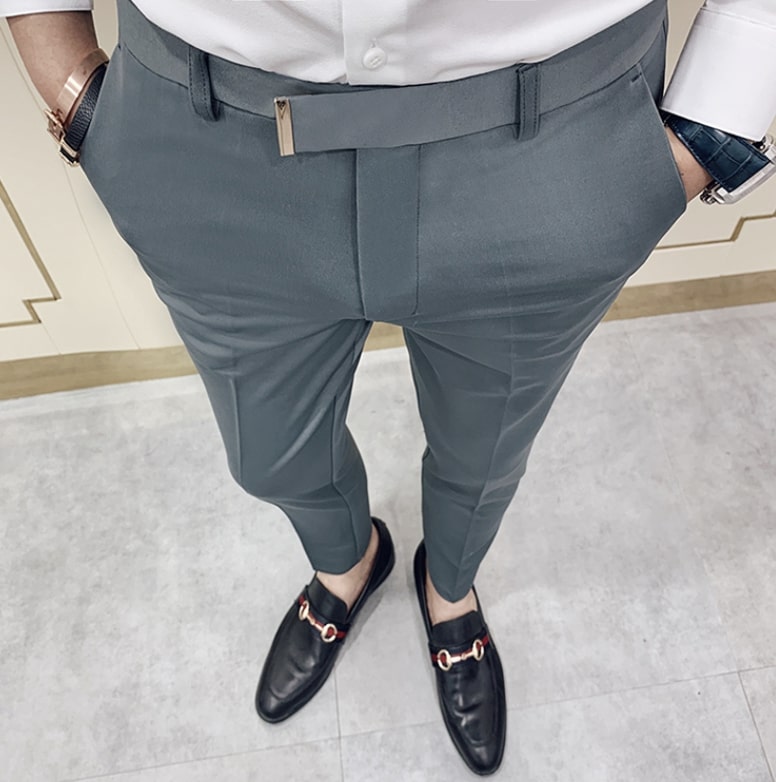 Calças Antonios Gray Casual Outfit Pants