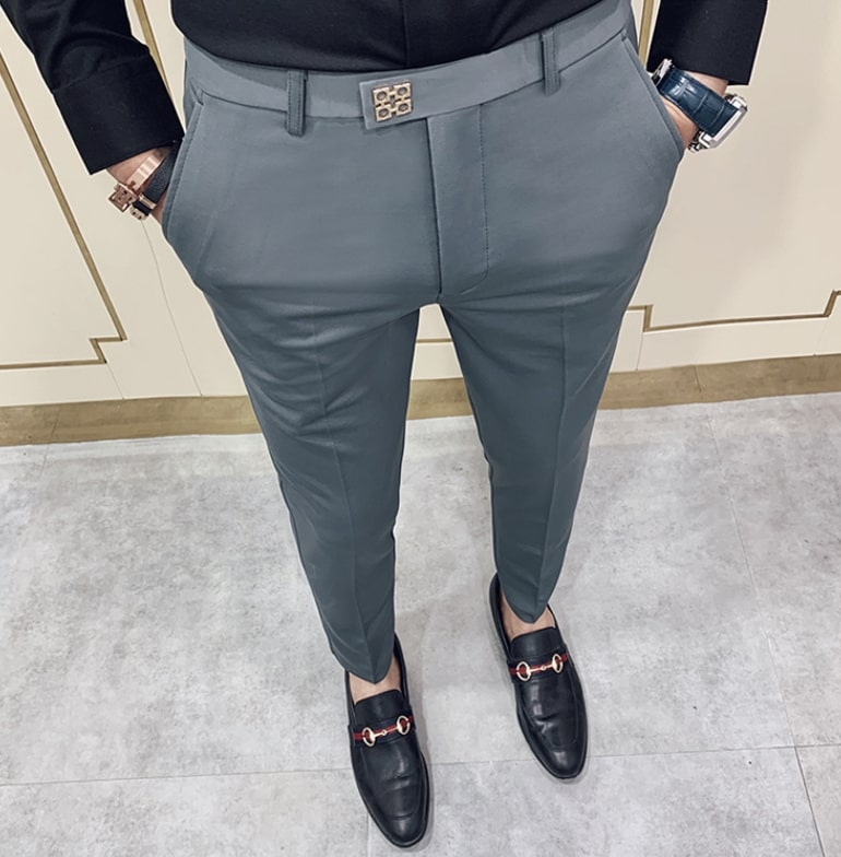 Calças Antonios Gray Casual Outfit Pants
