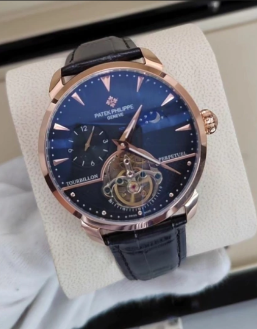 PATEK PHILIPPHE TOURBILION PERPETUAL ROSE PREMIUM AAA+ 44MM - A PROVA DÁGUA 10ATM