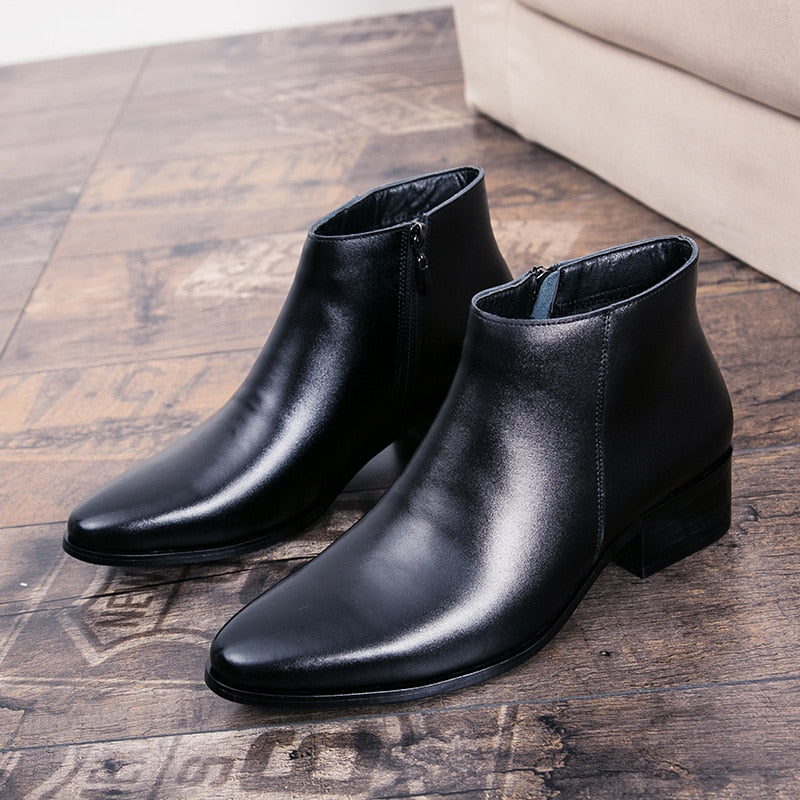 Bota cano médio em Couro Italiano - Joseff