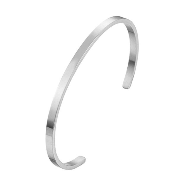 Bracelete Minimalista em Aço Inoxidável