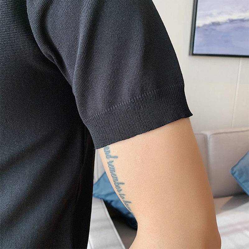Camisa Polo Listrada de Verão