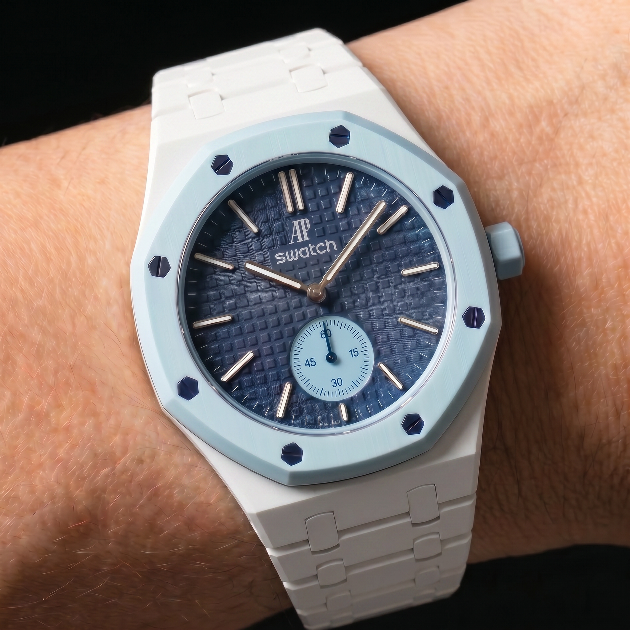 Branco Alpino — Pulseira de metal — Savonnette