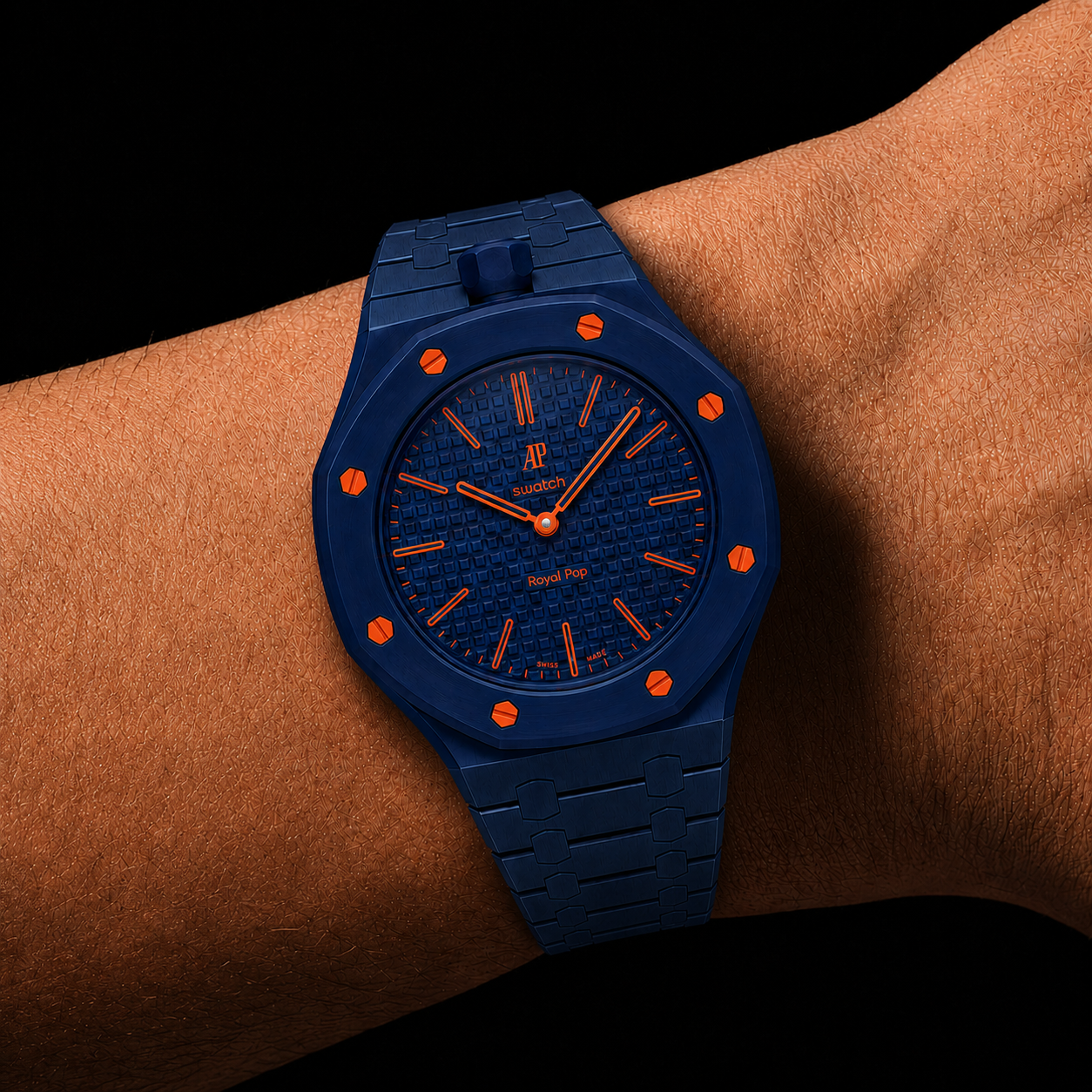 Azul oceano — Pulseira de metal — Lépine