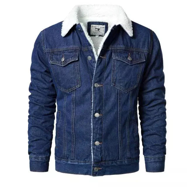 Jaqueta Masculina Jeans Com Lã
