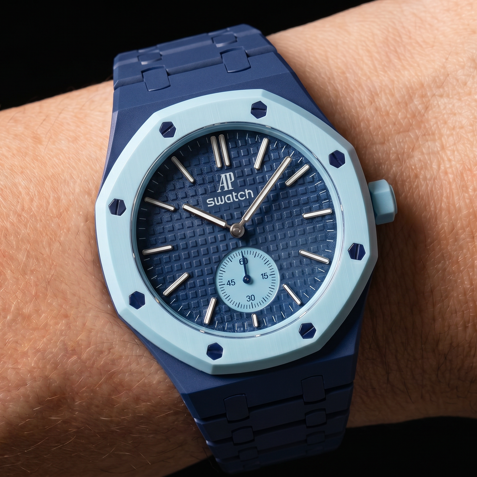 Azul Oceano — Pulseira de metal — Savonnette