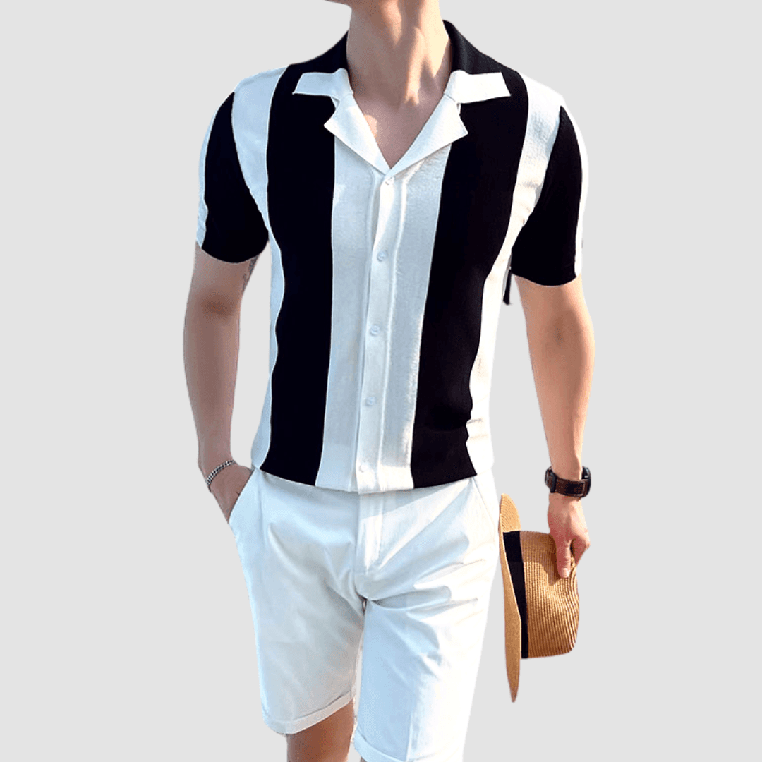 AntoniosClothing Italy T-Shirt de Verão do Cavalheiro