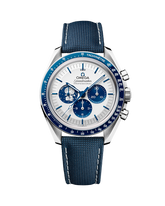 Speedmaster Série de aniversário Snoopy Award (42 mm, aço em bracelete de tecido de nylon revestido) +Caixa e Certificado