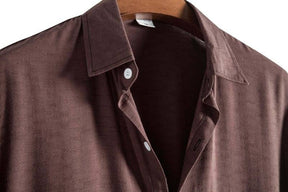 Camisa Casual de manga curta em Algodão