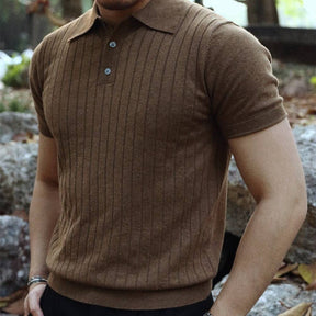 Camisa Polo em Textura