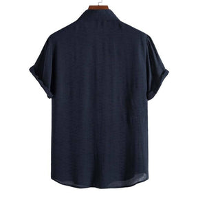 Camisa Casual de manga curta em Algodão