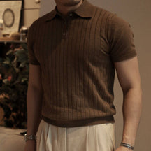 Camisa Polo em Textura