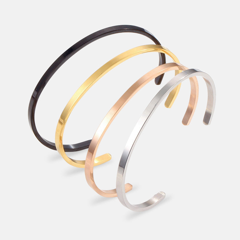 Bracelete Minimalista em Aço Inoxidável