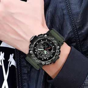 TOMI Men's LED Waterproof Digital Watch Men's Fitness Electronic Watch Multi functional Military Sports Watch Children's Gift