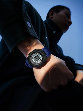 TOMI New Night Light Digital Men Electronic Watch Dual Display Outdoor Waterproof Military Sports Electronic Watch Student Watch