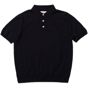 Camisa Polo Listrada Retrô de Algodão