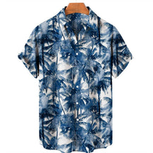 Camisa de Manga Curta de Verão Havaiana