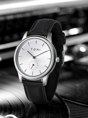 TOMI Fashion Men's Two Pin Half Belt Watch Casual and Minimalist Men's Quartz Watch
