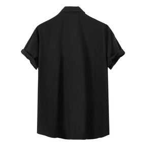Camisa de manga curta de Verão sólida
