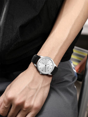 TOMI Fashion Men's Two Pin Half Belt Watch Casual and Minimalist Men's Quartz Watch