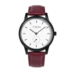 TOMI Fashion Men's Two Pin Half Belt Watch Casual and Minimalist Men's Quartz Watch